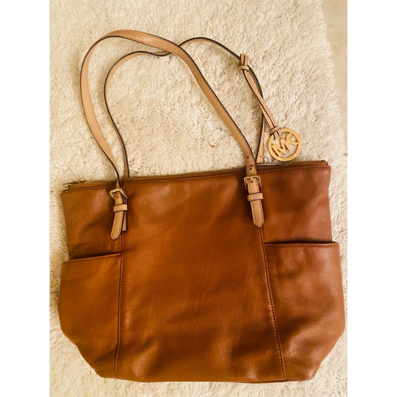 Michael Kors Tote Tan Leather Bag - Picture 3 of 6